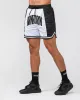 Fadeaway 5'' Basketball Shorts - White /Black sold by Muscle Nation