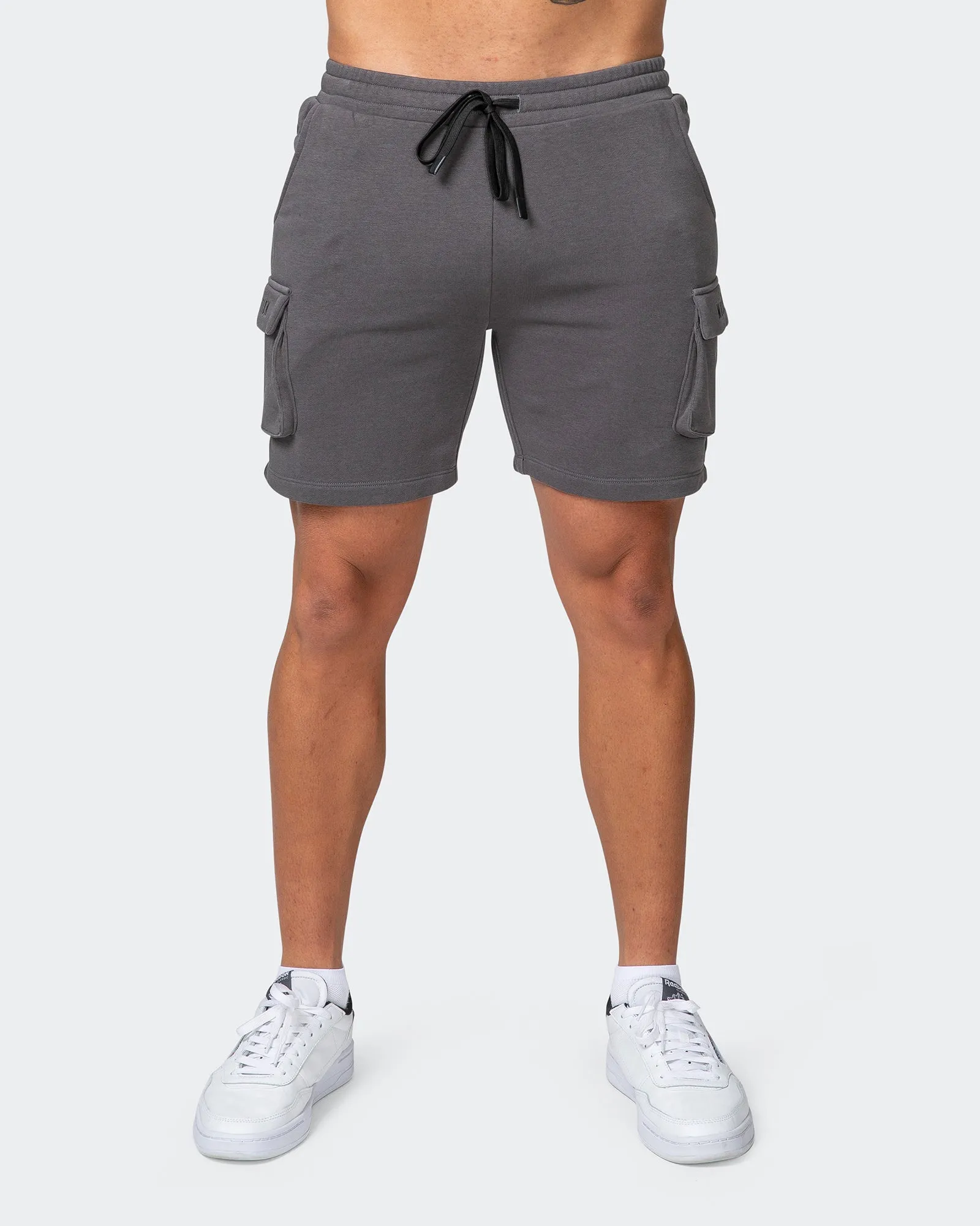 Cargo Vintage Shorts - Washed Charcoal sold by Muscle Nation product image thumbnail 2