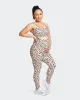 Maternity Superior Squat Pocket Leggings - Cheetah Print sold by Muscle Nation