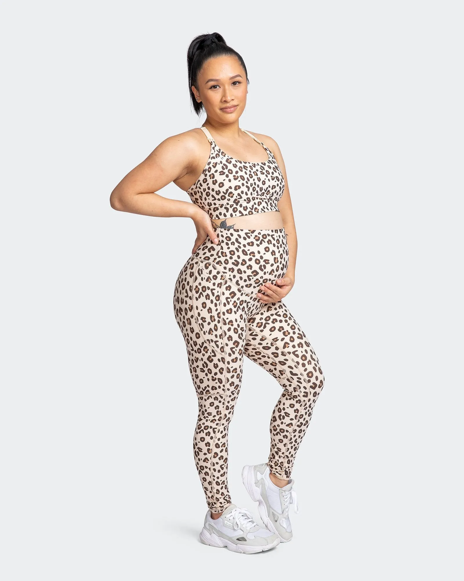 Maternity Superior Squat Pocket Leggings - Cheetah Print sold by Muscle Nation product image thumbnail 2