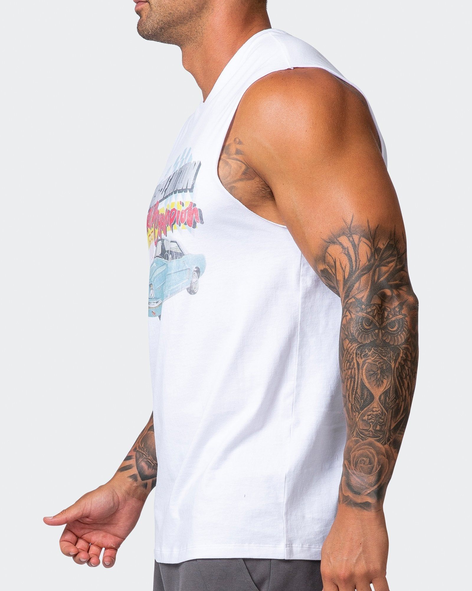 World Champion Tank - White sold by Muscle Nation product image thumbnail 4