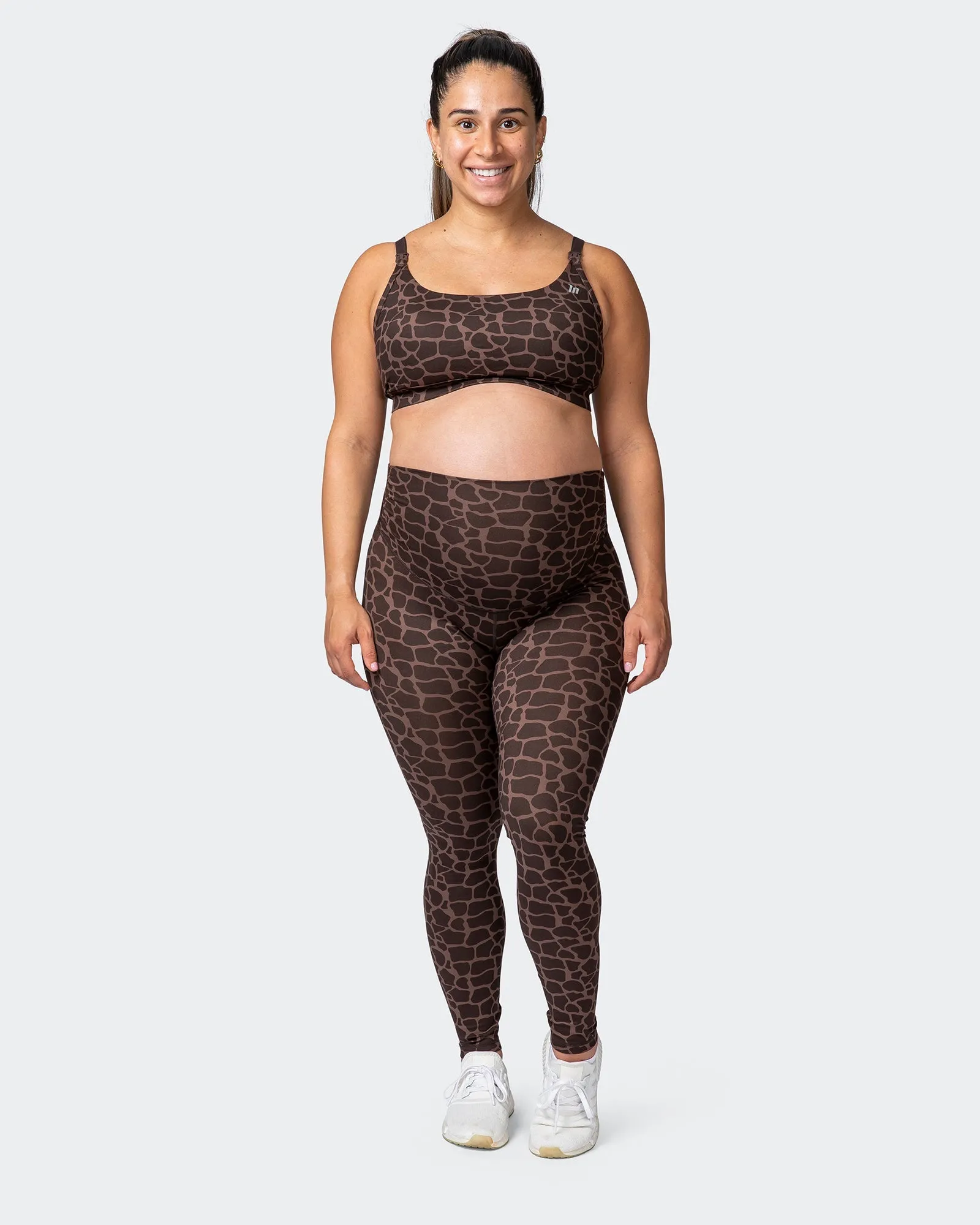 MN Everyday Maternity Bra - Tonal Giraffe Print sold by Muscle Nation product image thumbnail 5
