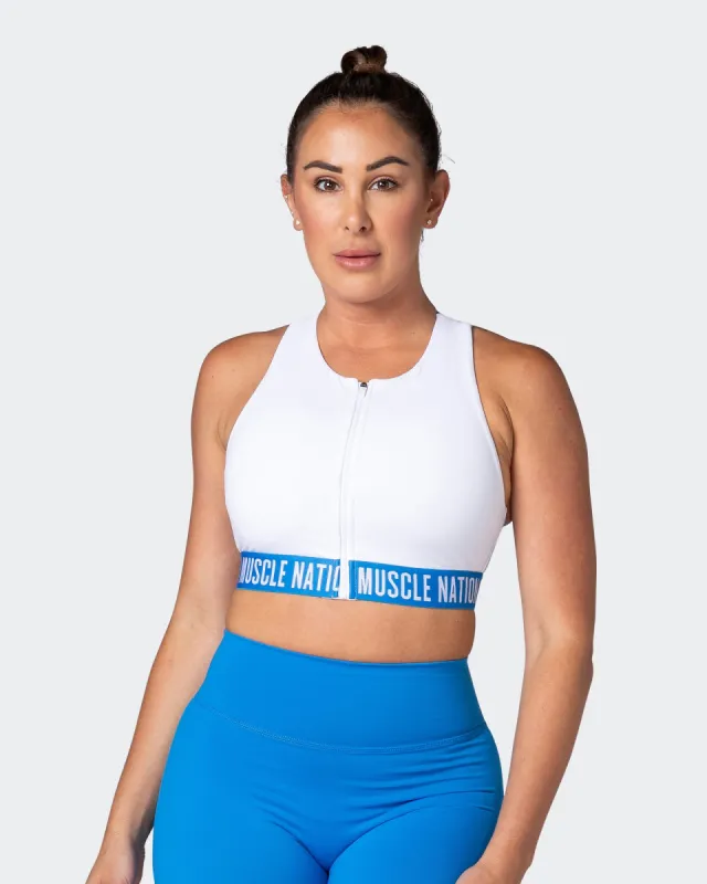 Breakpoint Bra - White sold by Muscle Nation