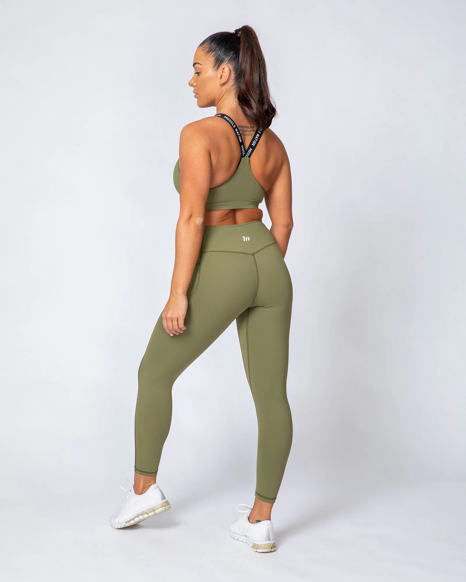 Motion Pocket Ankle Length - Olive sold by Muscle Nation product image thumbnail 3