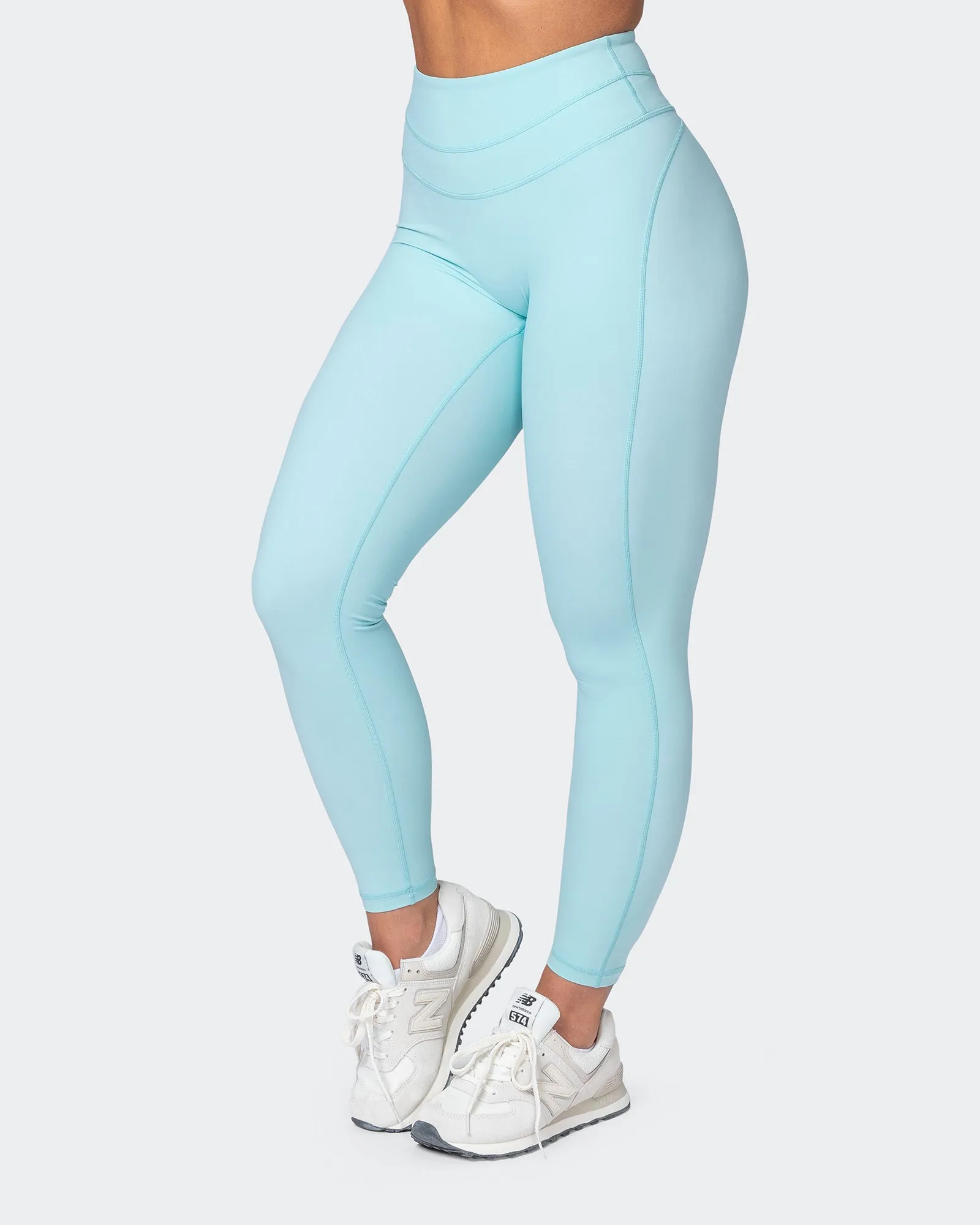 Second Skin Ankle Length Leggings - Cosmic Blue sold by Muscle Nation product image thumbnail 3