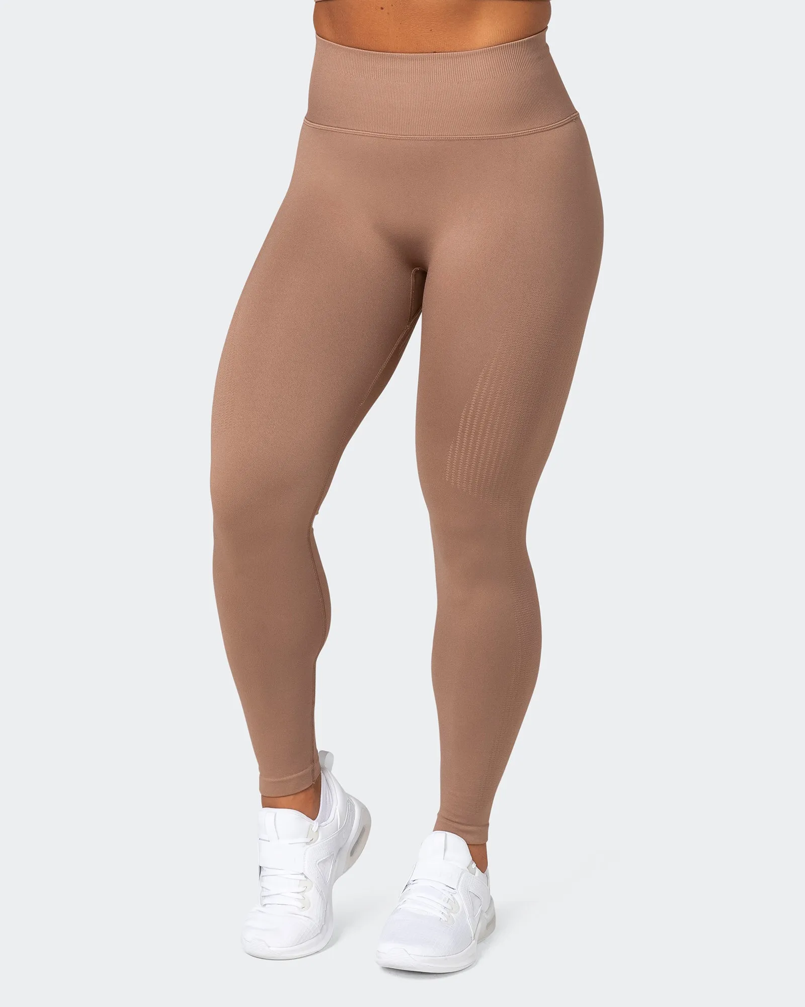 Seamless Full Length Leggings - Biscuit sold by Muscle Nation product image thumbnail 3