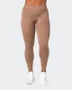 Seamless Full Length Leggings - Biscuit sold by Muscle Nation