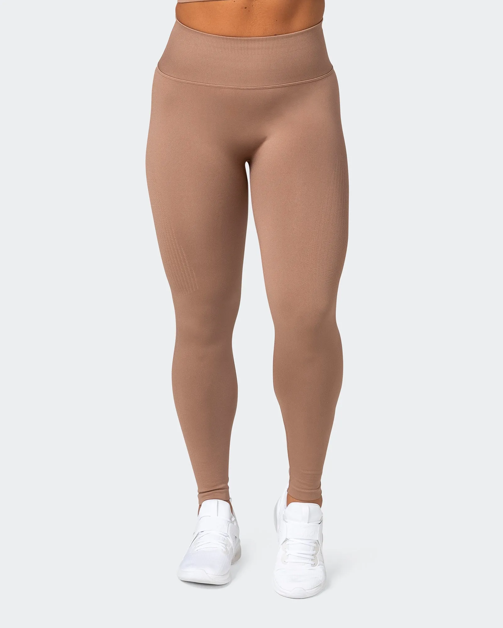 Seamless Full Length Leggings - Biscuit sold by Muscle Nation product image thumbnail 2