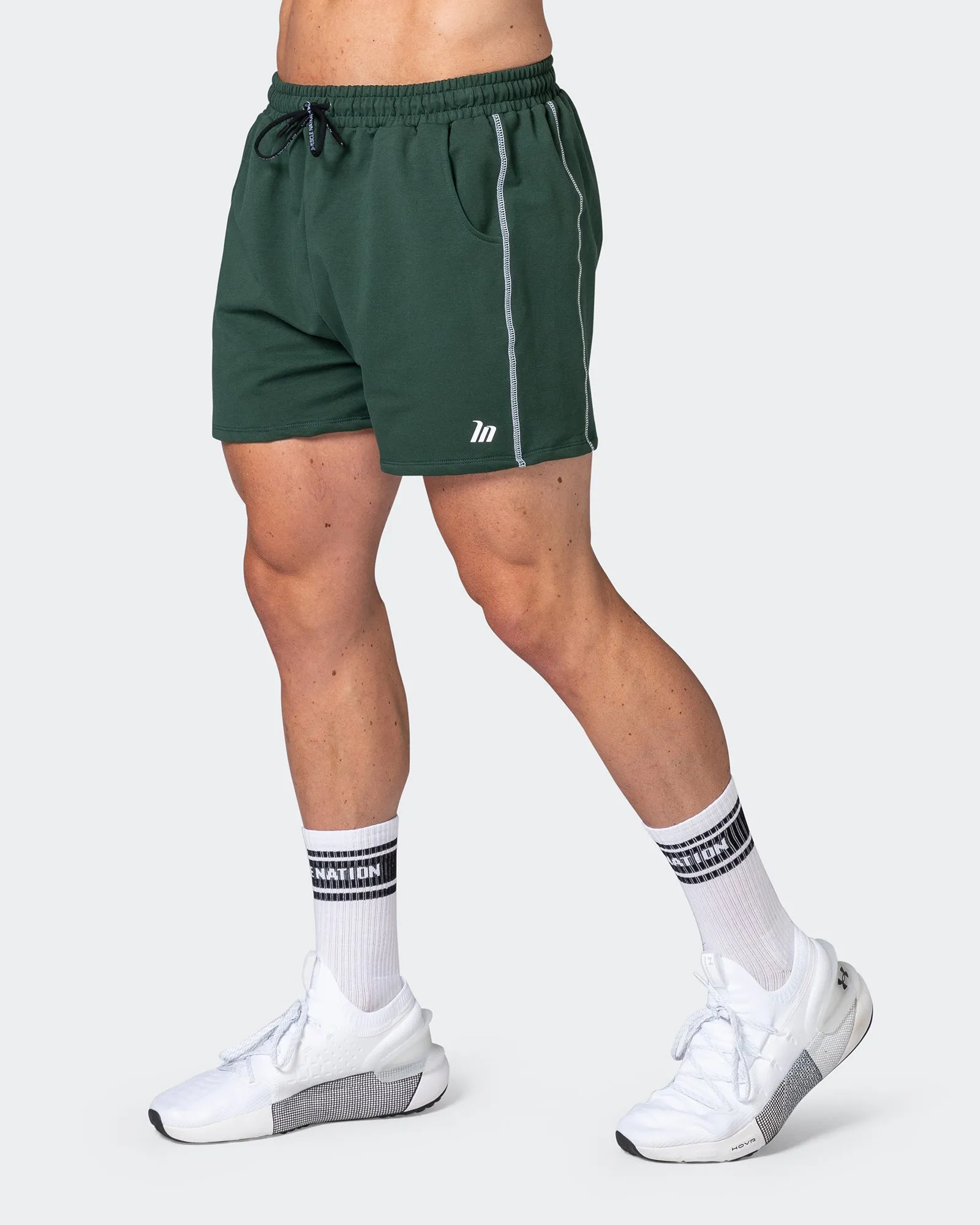 Classic Squat Shorts - Hunter Green sold by Muscle Nation product image thumbnail 3