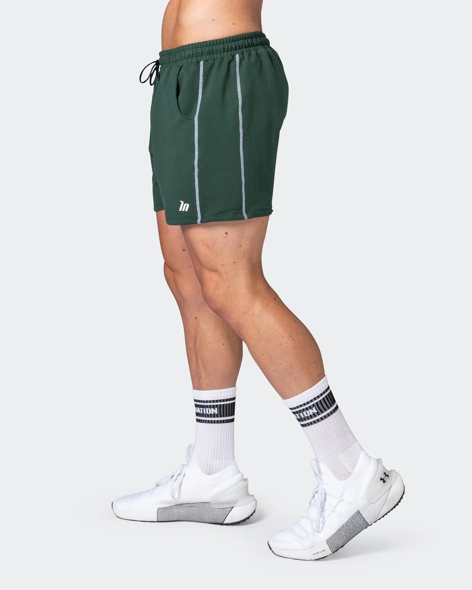 Classic Squat Shorts - Hunter Green sold by Muscle Nation product image thumbnail 4