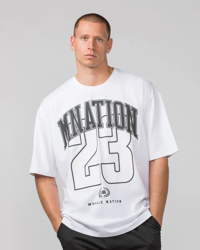 Fast Break Oversized Pump Cover -  White sold by Muscle Nation