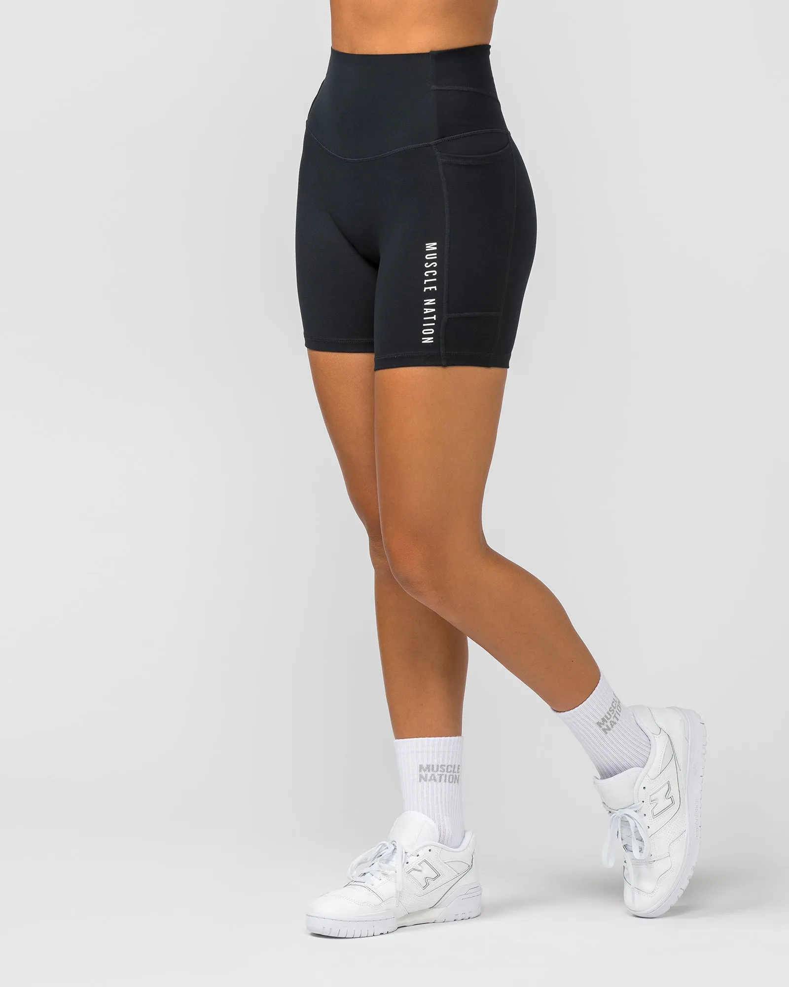 Unrivalled Everyday Bike Shorts - Black sold by Muscle Nation