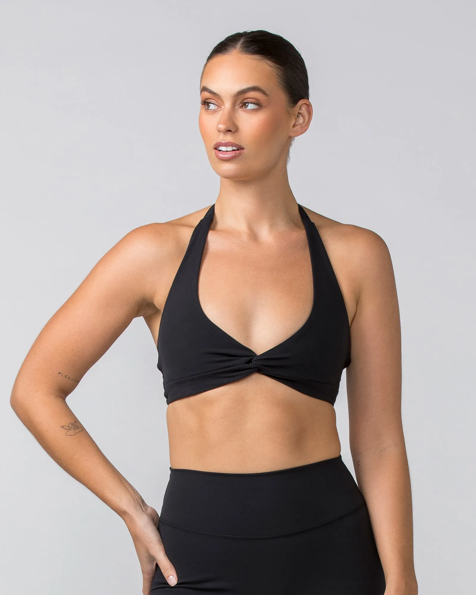 Hype Halter Bralette - Black sold by Muscle Nation
