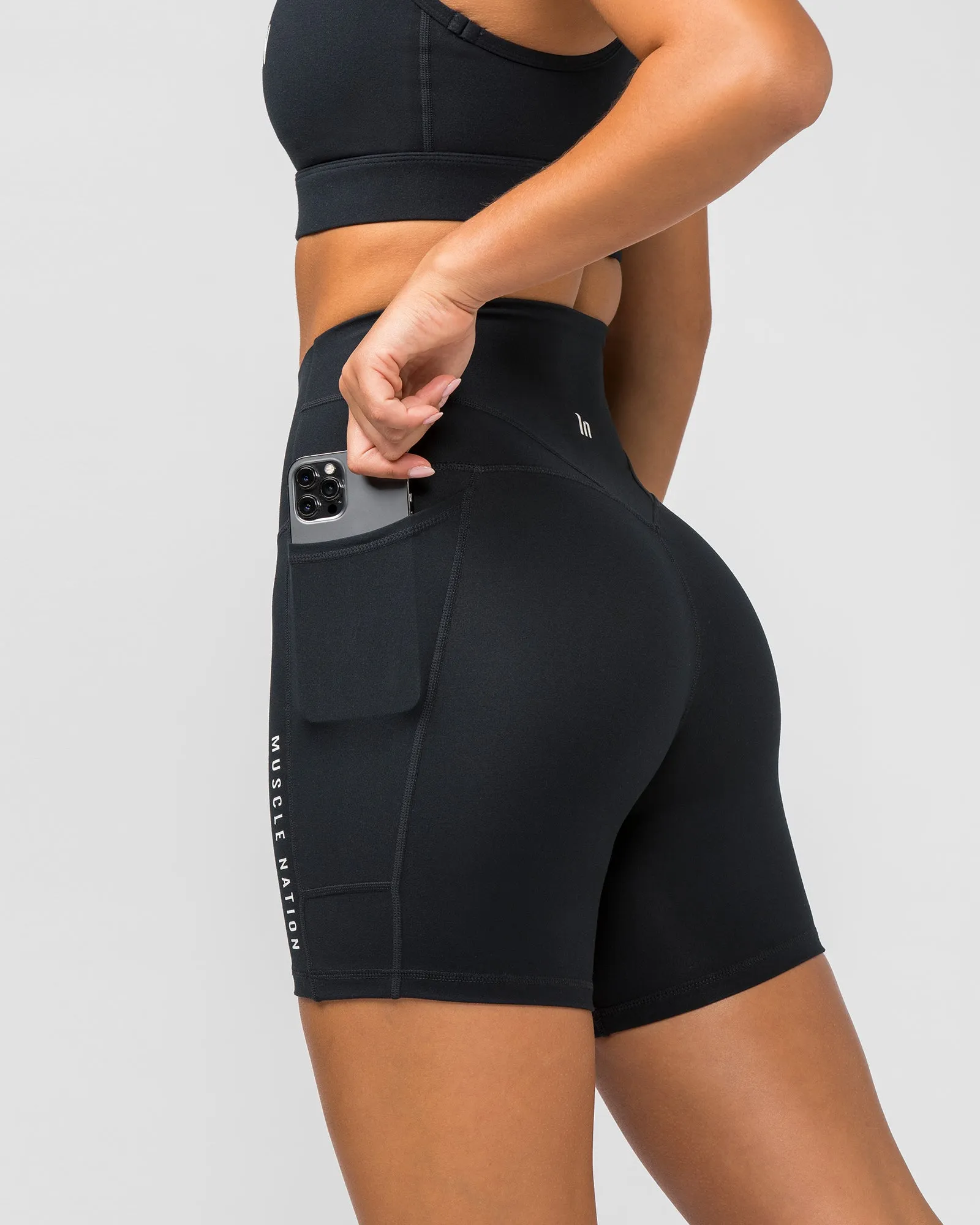 Unrivalled Everyday Bike Shorts - Black sold by Muscle Nation product image thumbnail 4