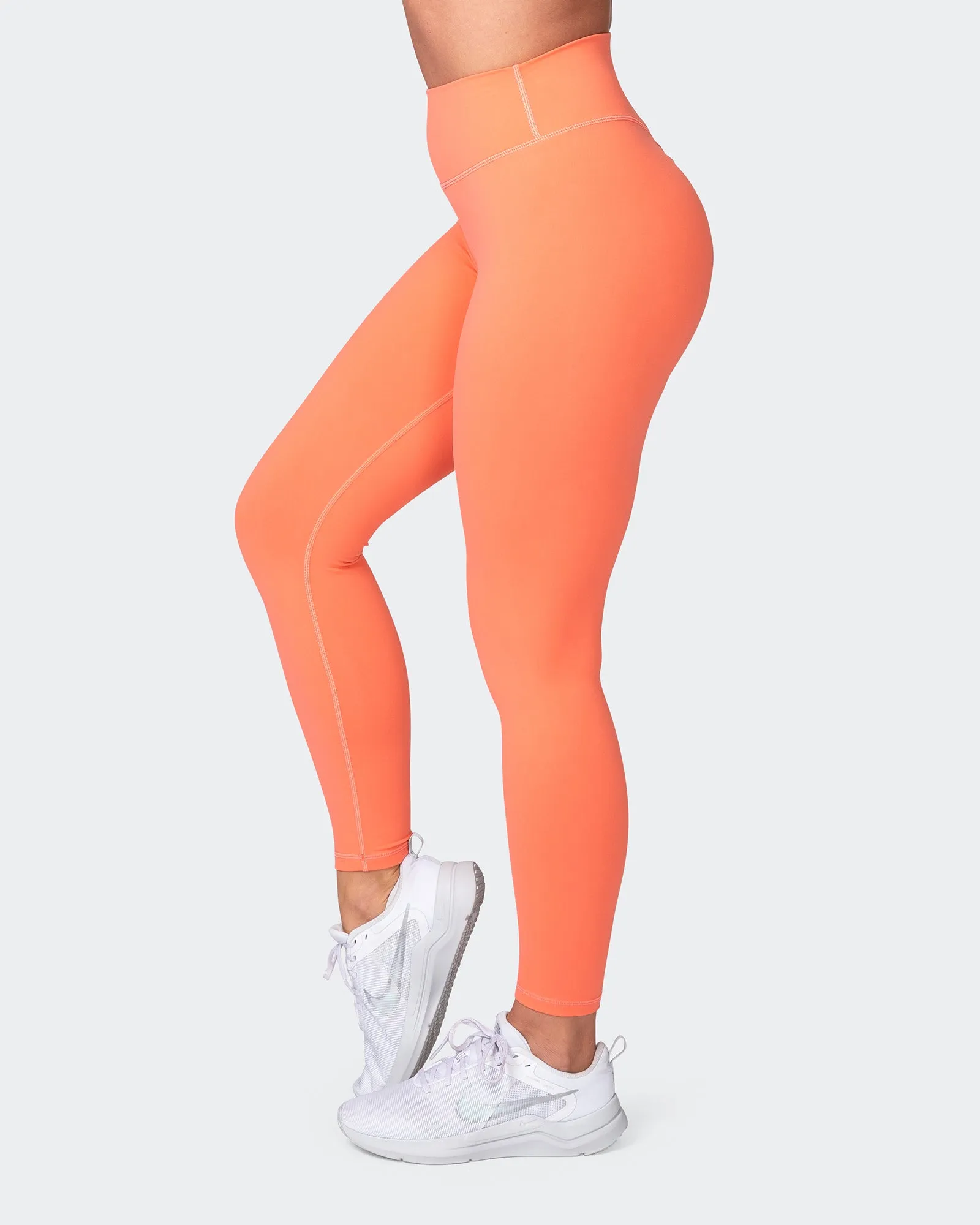 Signature Scrunch Ankle Length Leggings - Hot Coral sold by Muscle Nation product image thumbnail 4