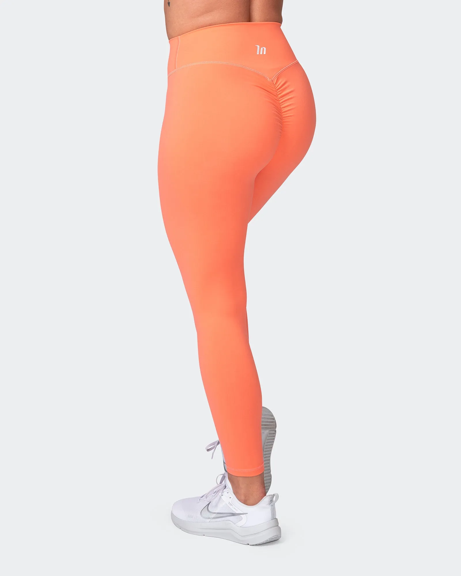 Signature Scrunch Ankle Length Leggings - Hot Coral sold by Muscle Nation product image thumbnail 5