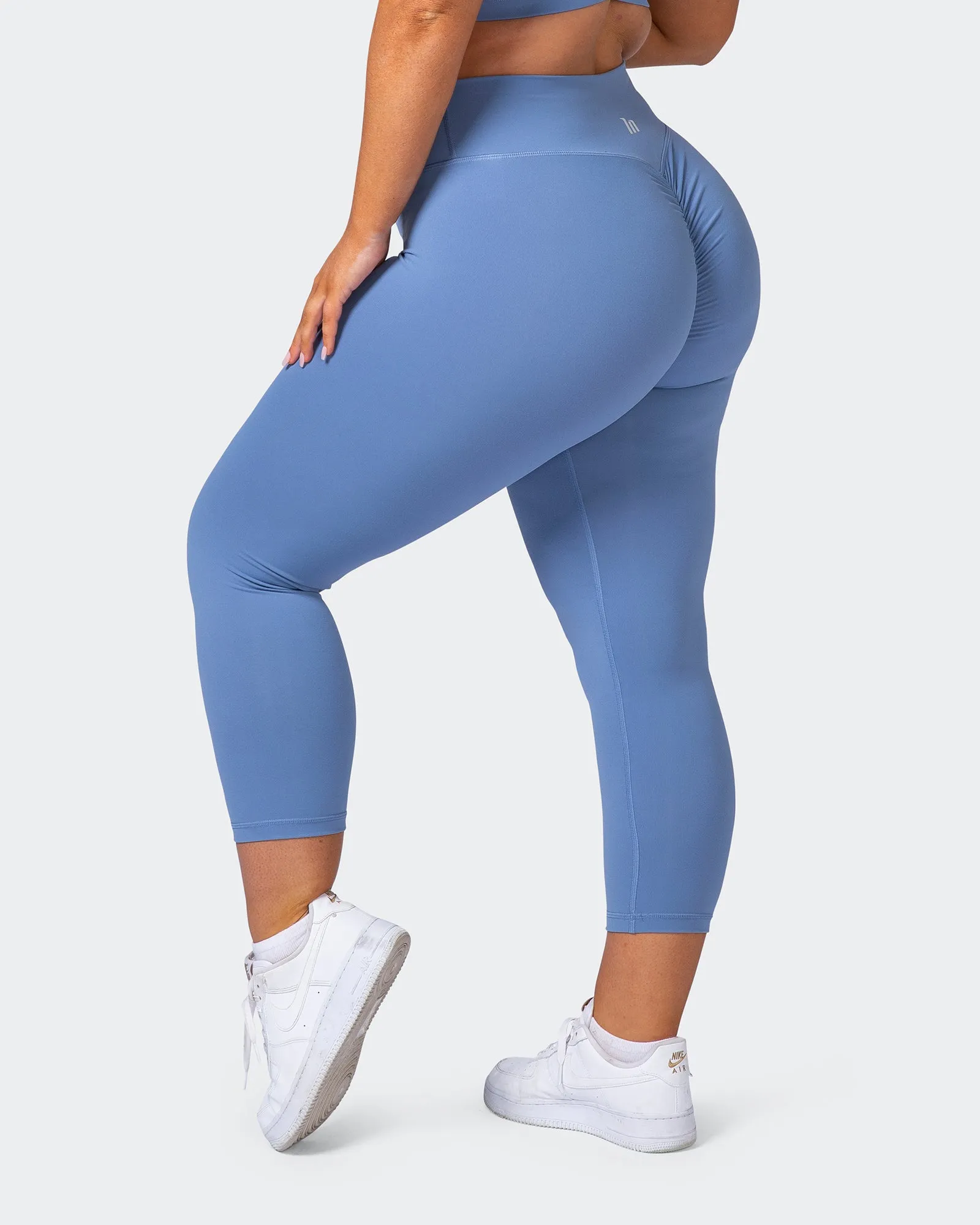 Signature Scrunch 7/8 Leggings - Powder Blue sold by Muscle Nation