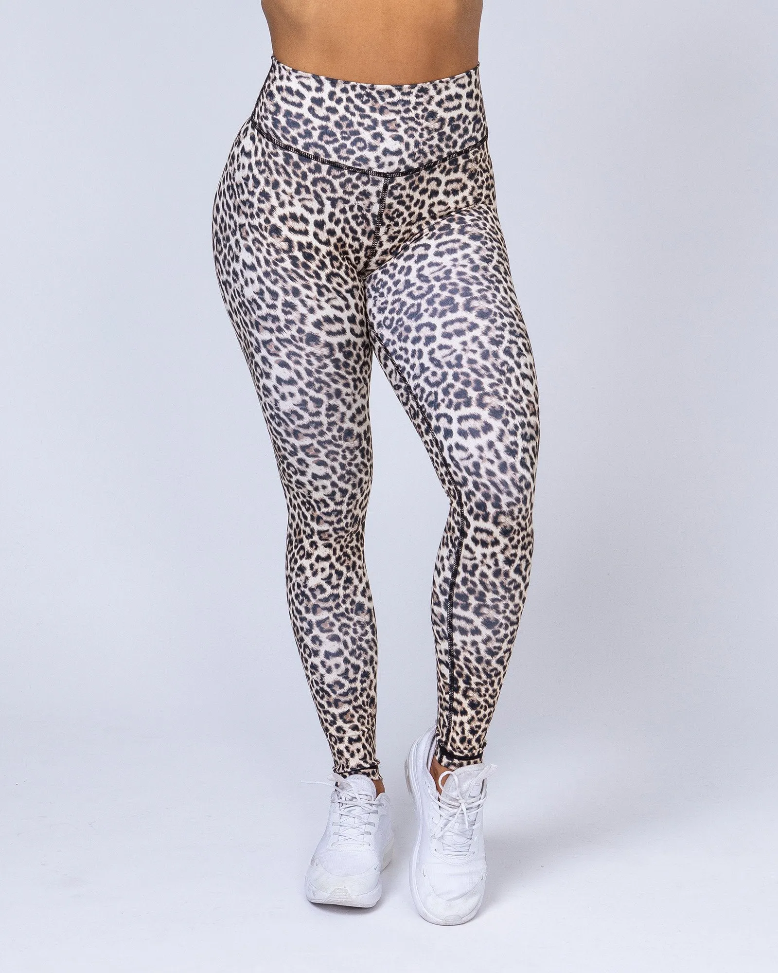 Signature Full Length Scrunch Leggings - Yellow Leopard sold by Muscle Nation product image thumbnail 2