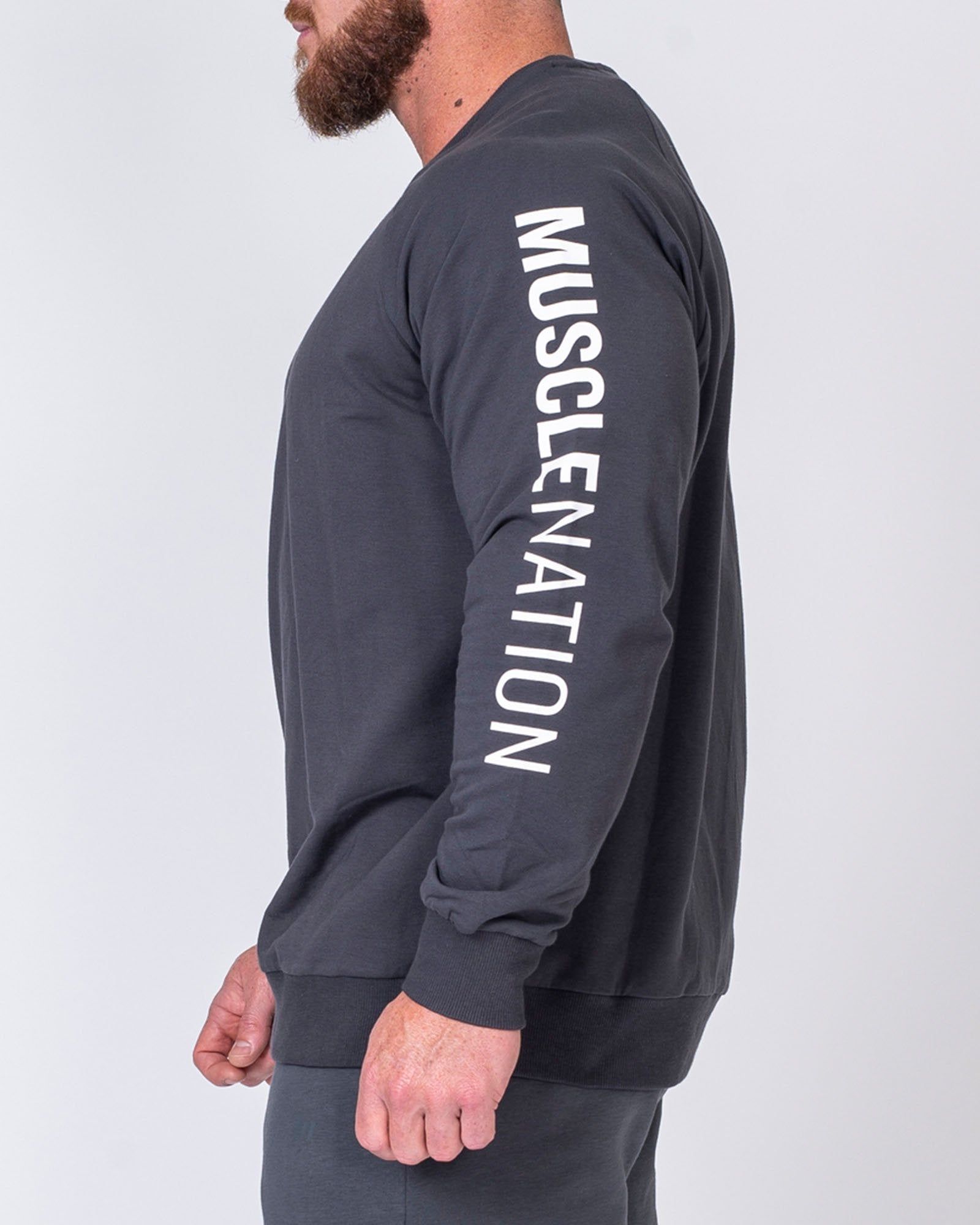 Lightweight Long Sleeve - Charcoal sold by Muscle Nation product image thumbnail 3