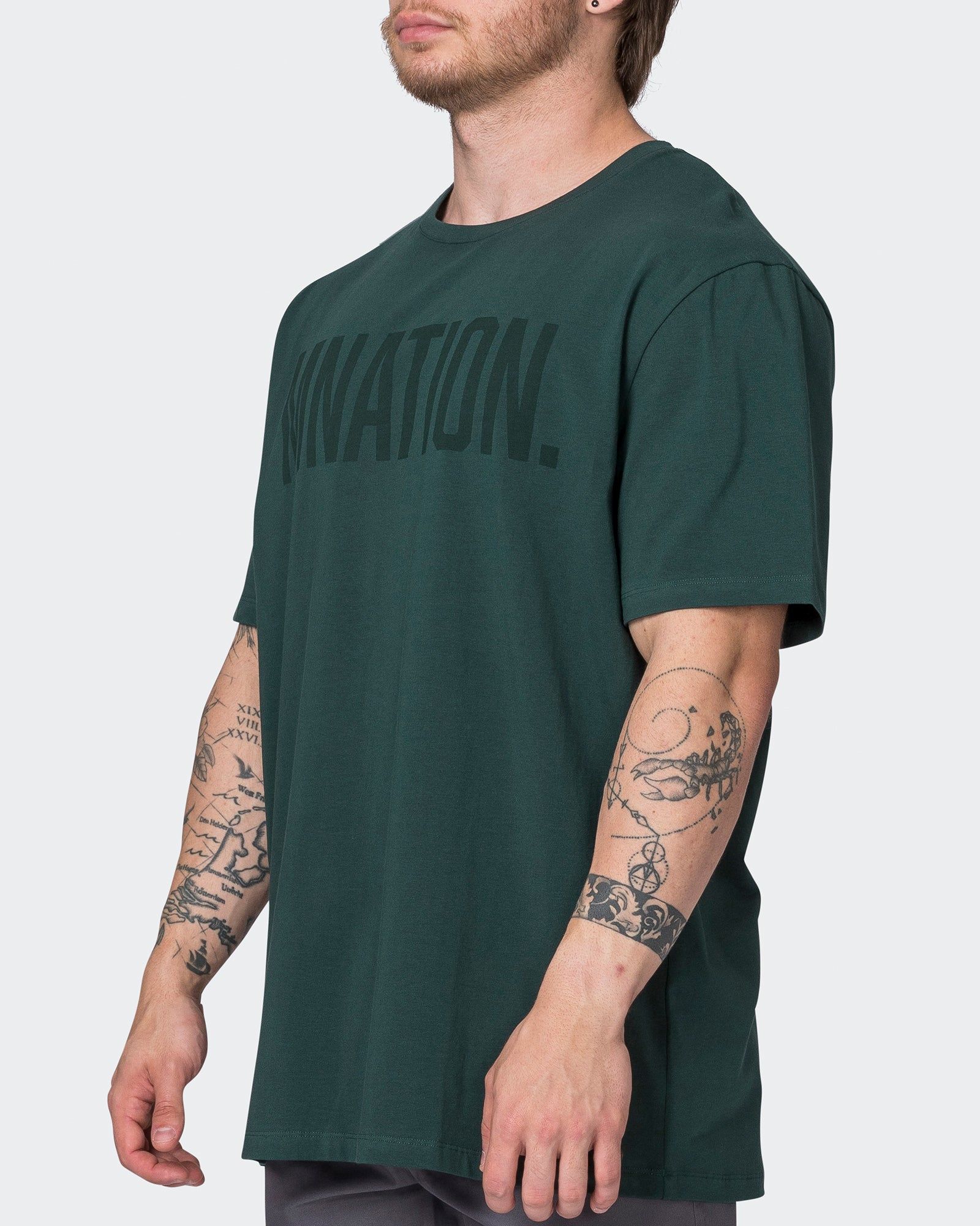 Oversized Tonal Tee - Hunter Green sold by Muscle Nation product image thumbnail 3