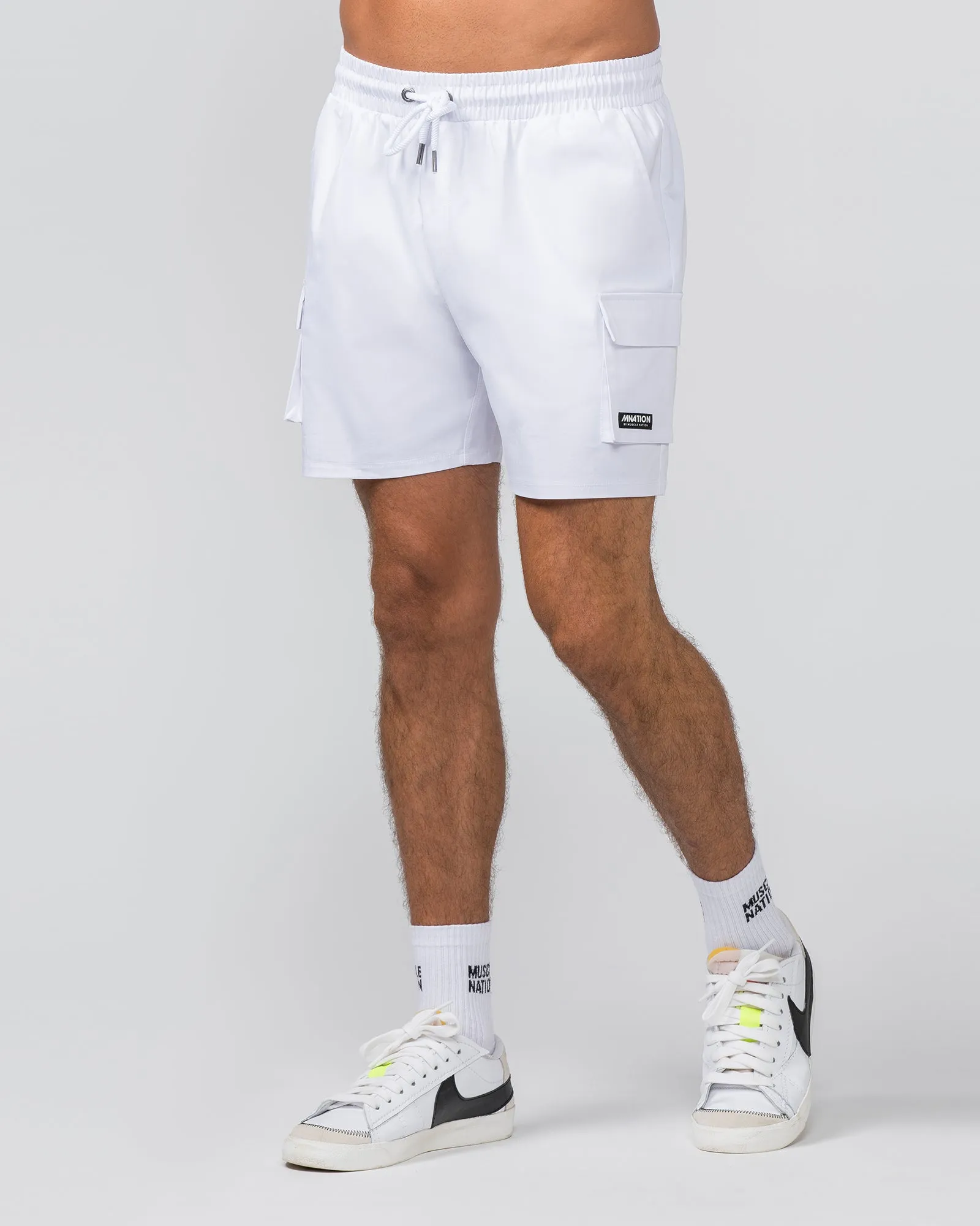 Daily Cargo 5" Shorts - White sold by Muscle Nation product image thumbnail 2
