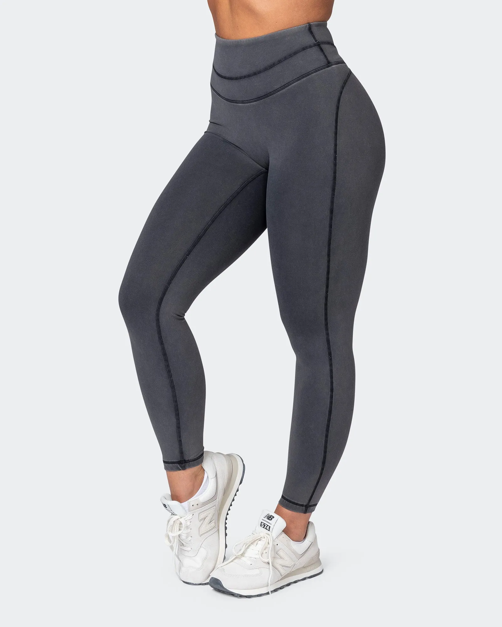 Second Skin Ankle Length Leggings - Washed Black sold by Muscle Nation product image thumbnail 3
