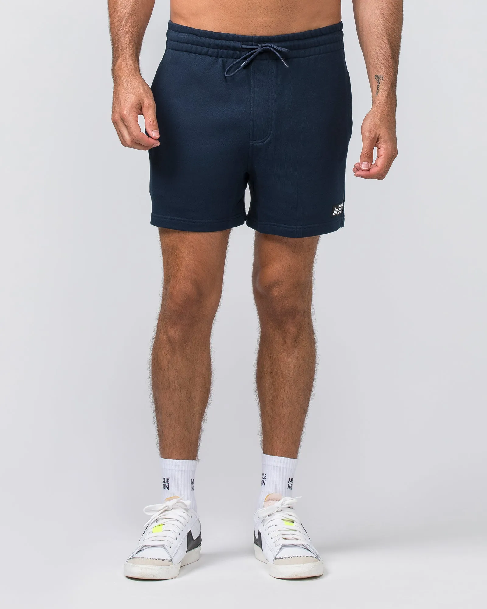 Sweat 5" Shorts - Navy sold by Muscle Nation