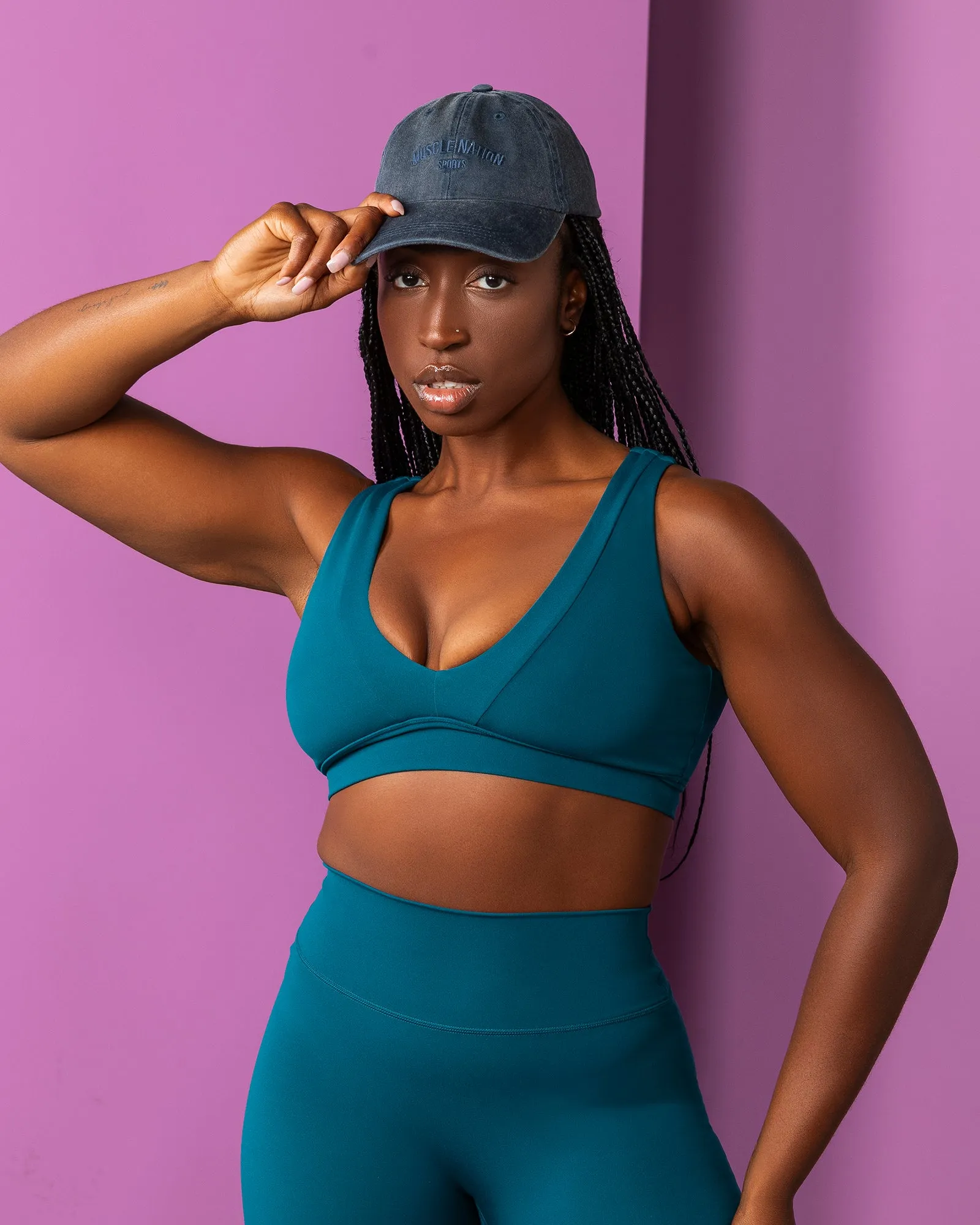 Serenity Bralette - Dark Marine sold by Muscle Nation