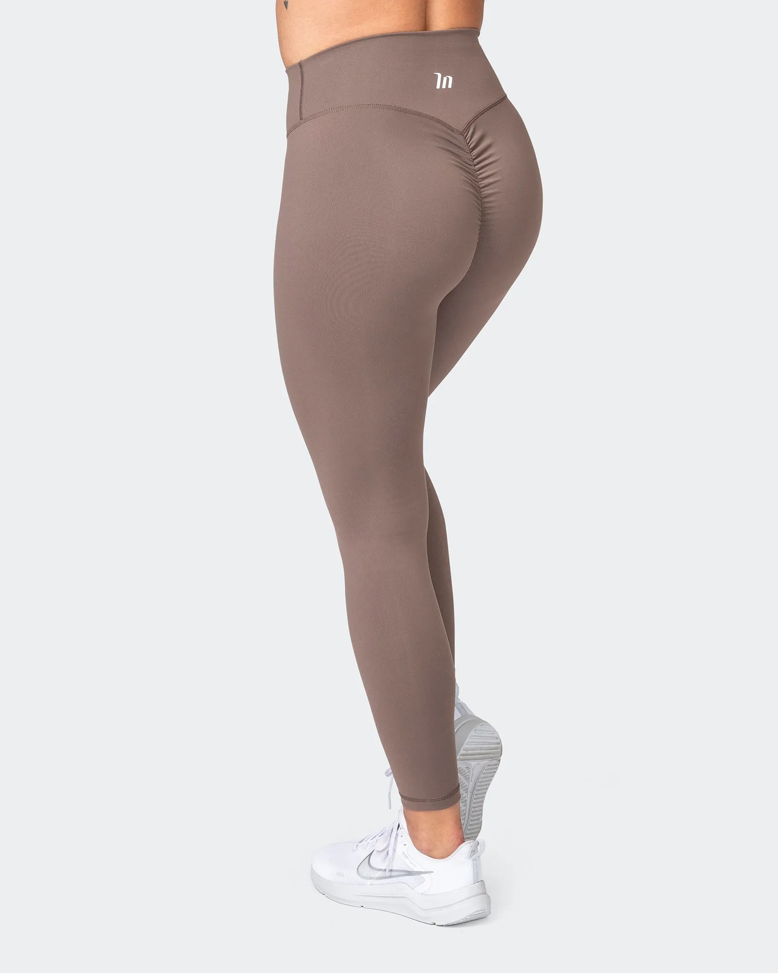 Signature Scrunch Ankle Length Leggings -Taupe sold by Muscle Nation product image thumbnail 5