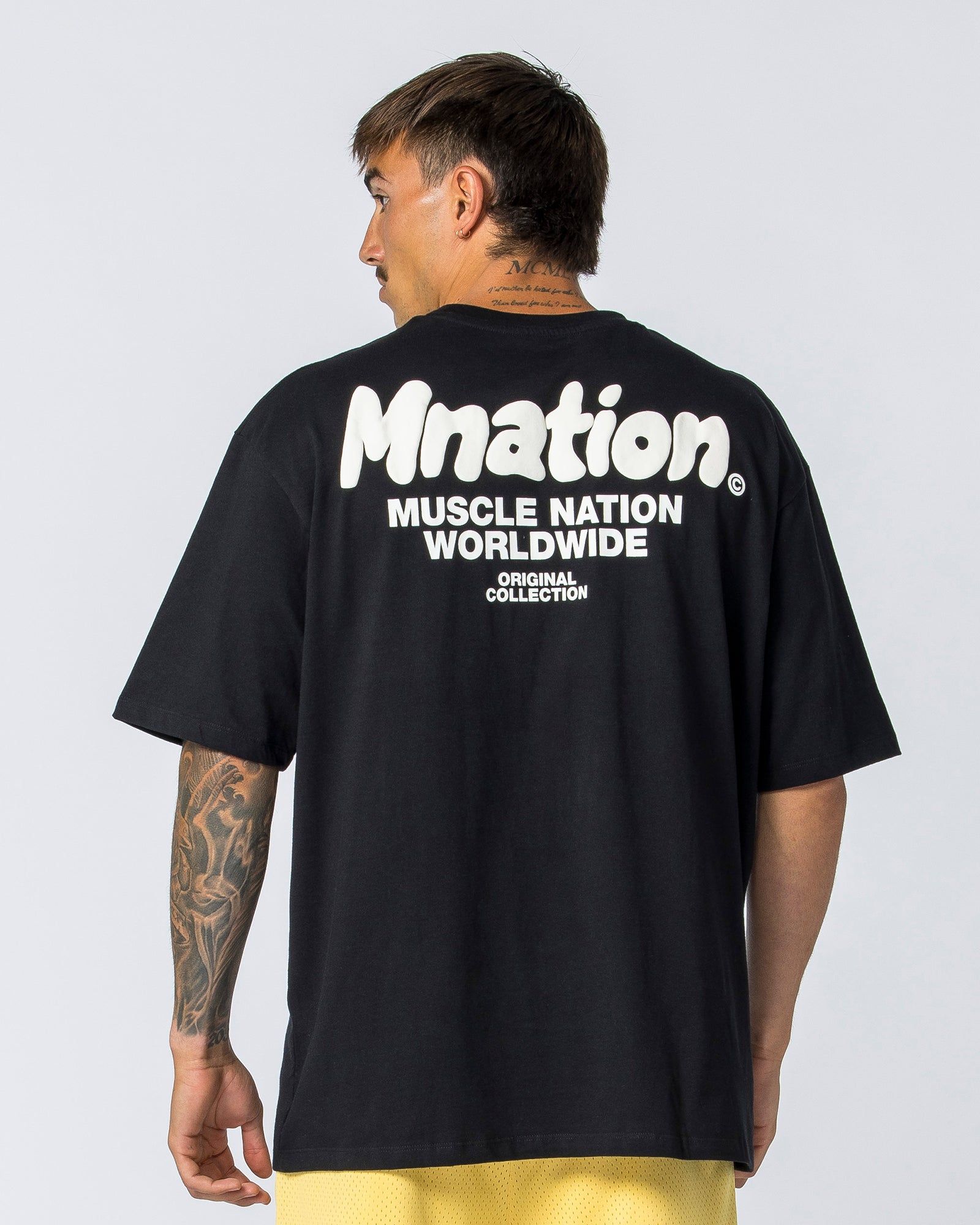 Mens Bubble Warp Oversized Tee - Black sold by Muscle Nation product image thumbnail 4