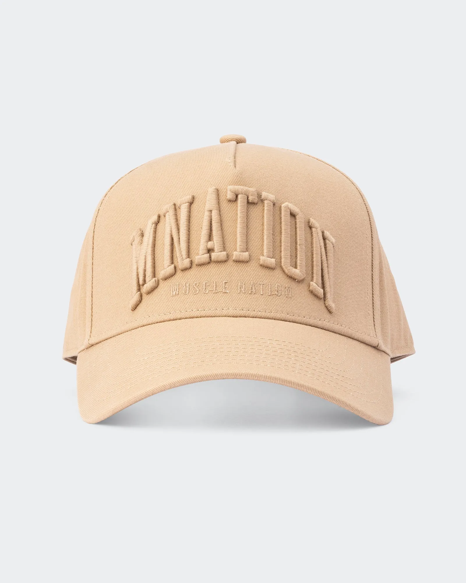 MN A-Frame Hat - Dark Biscuit sold by Muscle Nation product image thumbnail 2
