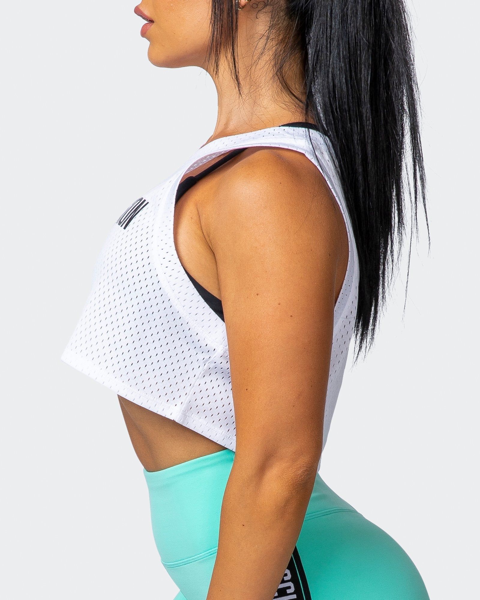 Agile Ultra Cropped Tank - White sold by Muscle Nation product image thumbnail 4
