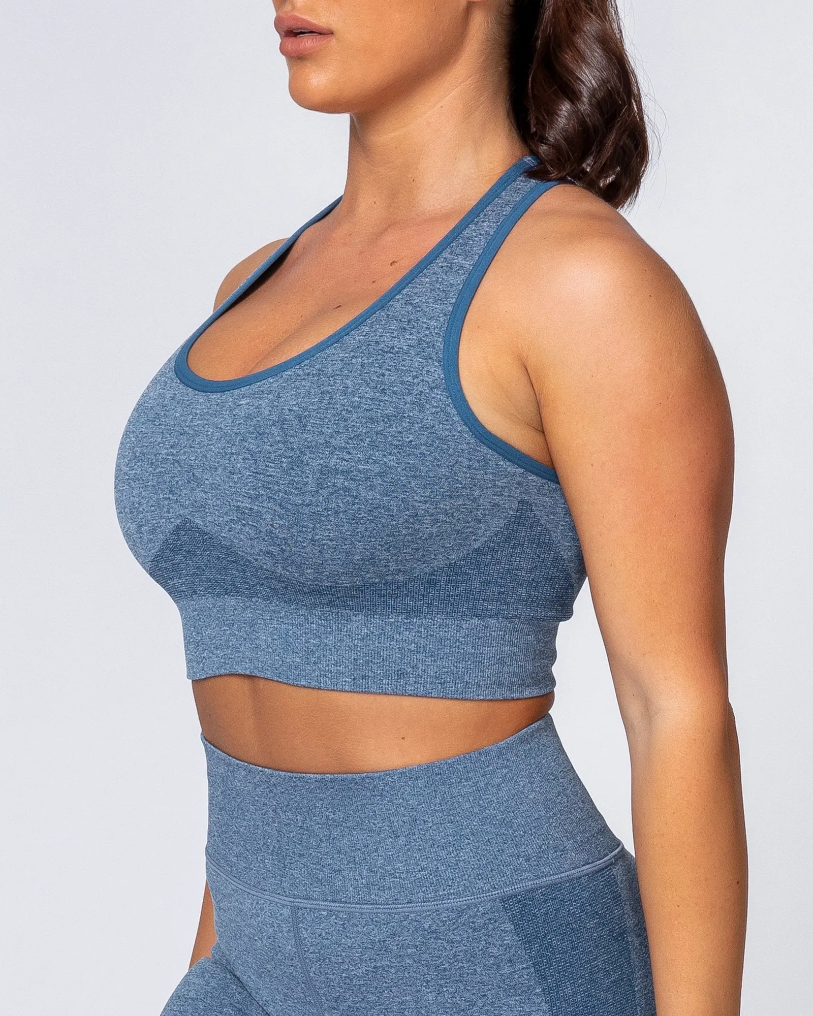 Comfort Seamless Bra - Navy Marl sold by Muscle Nation product image thumbnail 4