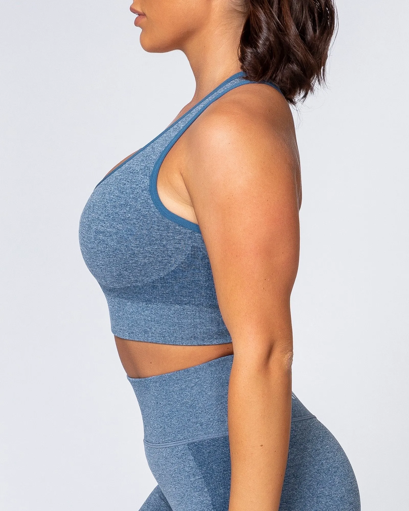 Comfort Seamless Bra - Navy Marl sold by Muscle Nation product image thumbnail 5