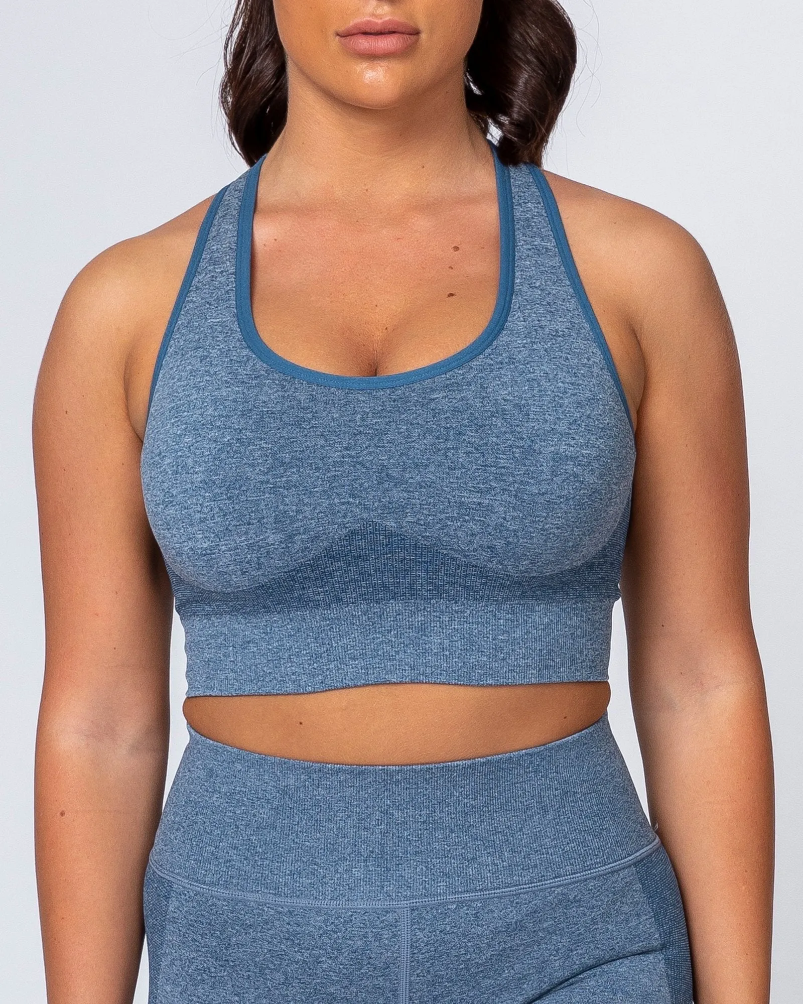 Comfort Seamless Bra - Navy Marl sold by Muscle Nation product image thumbnail 3