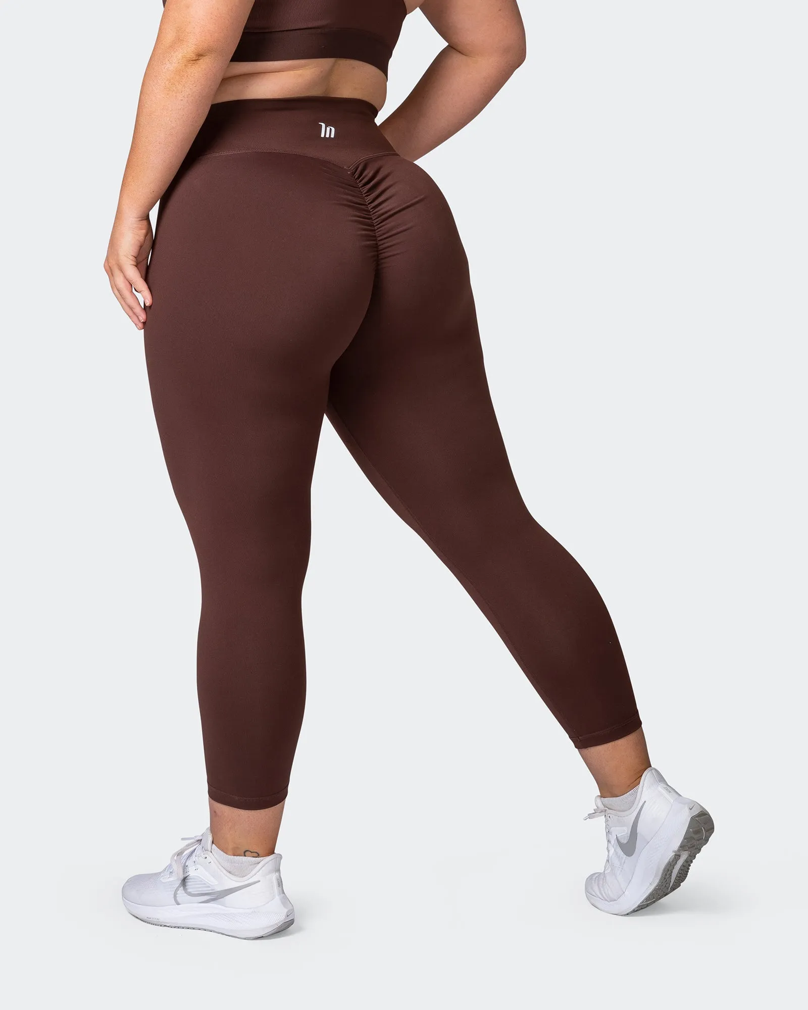 Signature Scrunch 7/8 Leggings - Coffee sold by Muscle Nation