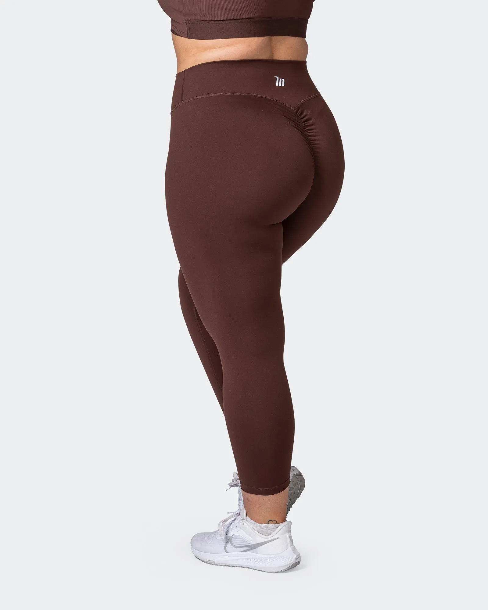 Signature Scrunch 7/8 Leggings - Coffee sold by Muscle Nation product image thumbnail 5