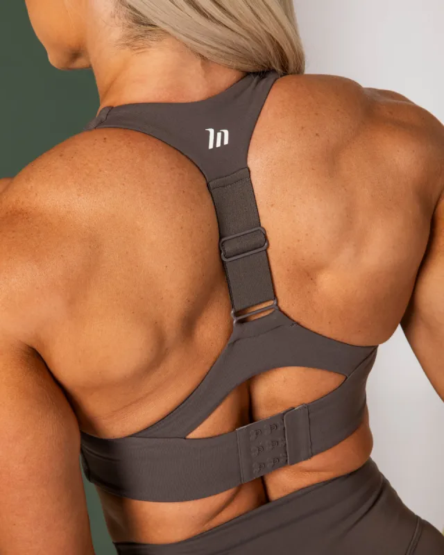 Snatched Bra - Peppercorn sold by Muscle Nation