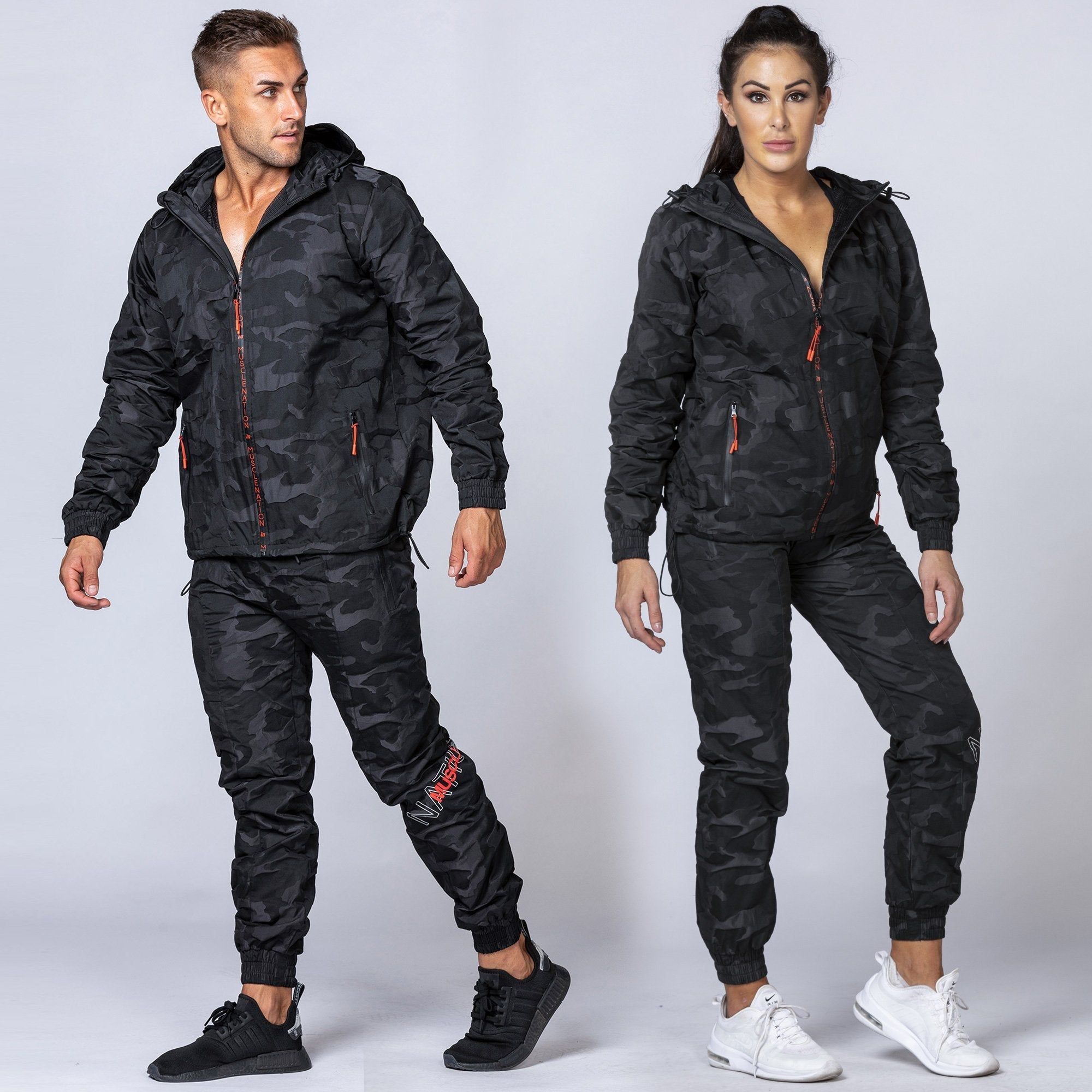 Unisex Tracksuit Jacket - Black Camo sold by Muscle Nation product image thumbnail 2