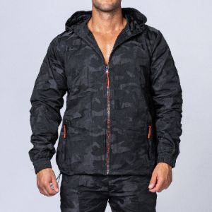 Unisex Tracksuit Jacket - Black Camo sold by Muscle Nation