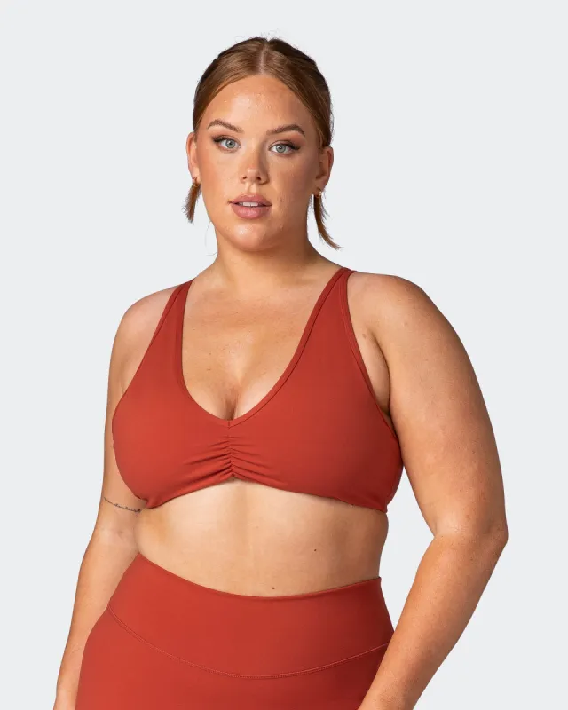 Balance Bralette - Burnt Orange sold by Muscle Nation