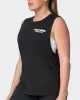 Worldwide Drop Arm Tank - Black sold by Muscle Nation