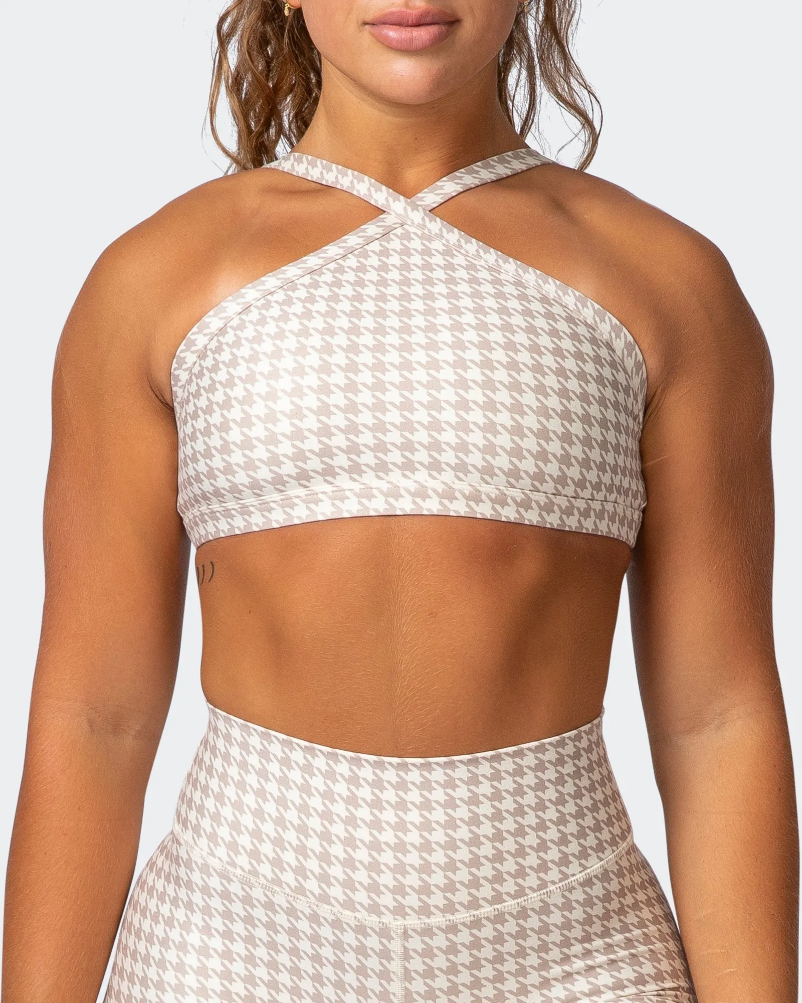 Instinct Bralette - Houndstooth Print sold by Muscle Nation product image thumbnail 2