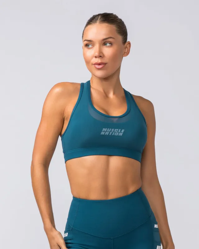 Amplify Bra - Tidal Teal sold by Muscle Nation