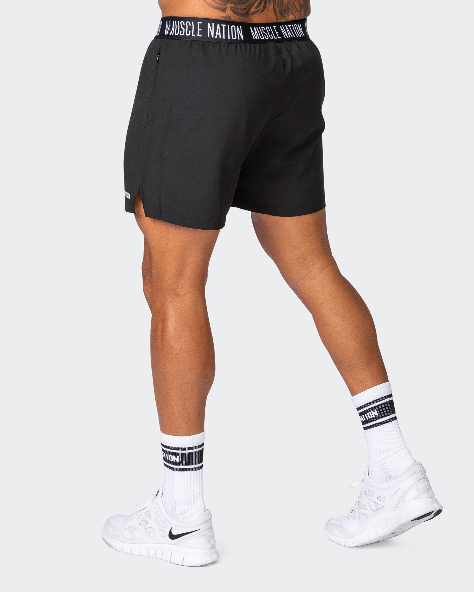 Level Up Training 4" Shorts - Black sold by Muscle Nation product image thumbnail 5