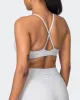 Levitate Rib Bralette - Quiet Grey Marl sold by Muscle Nation