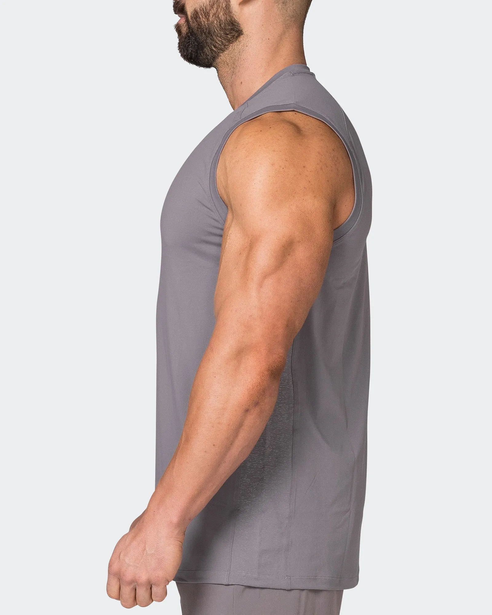 Reflective Running Tank - Pearl Grey sold by Muscle Nation product image thumbnail 4