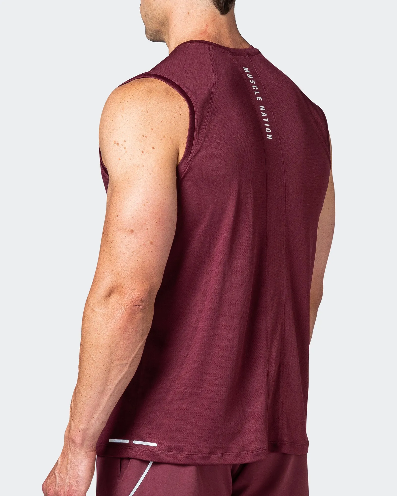 Reflective Training Tank - Wine sold by Muscle Nation product image thumbnail 5
