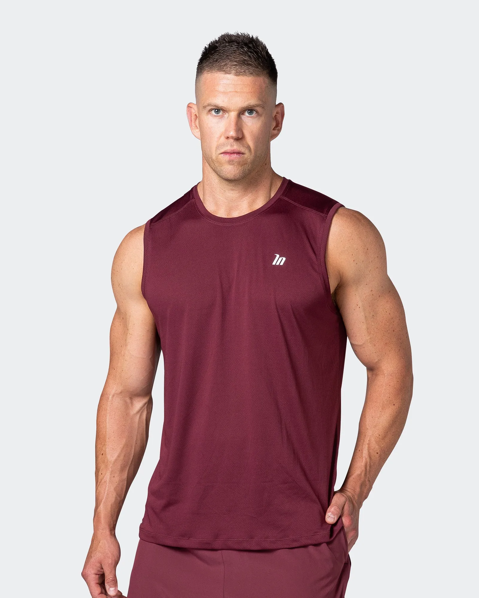 Reflective Training Tank - Wine sold by Muscle Nation
