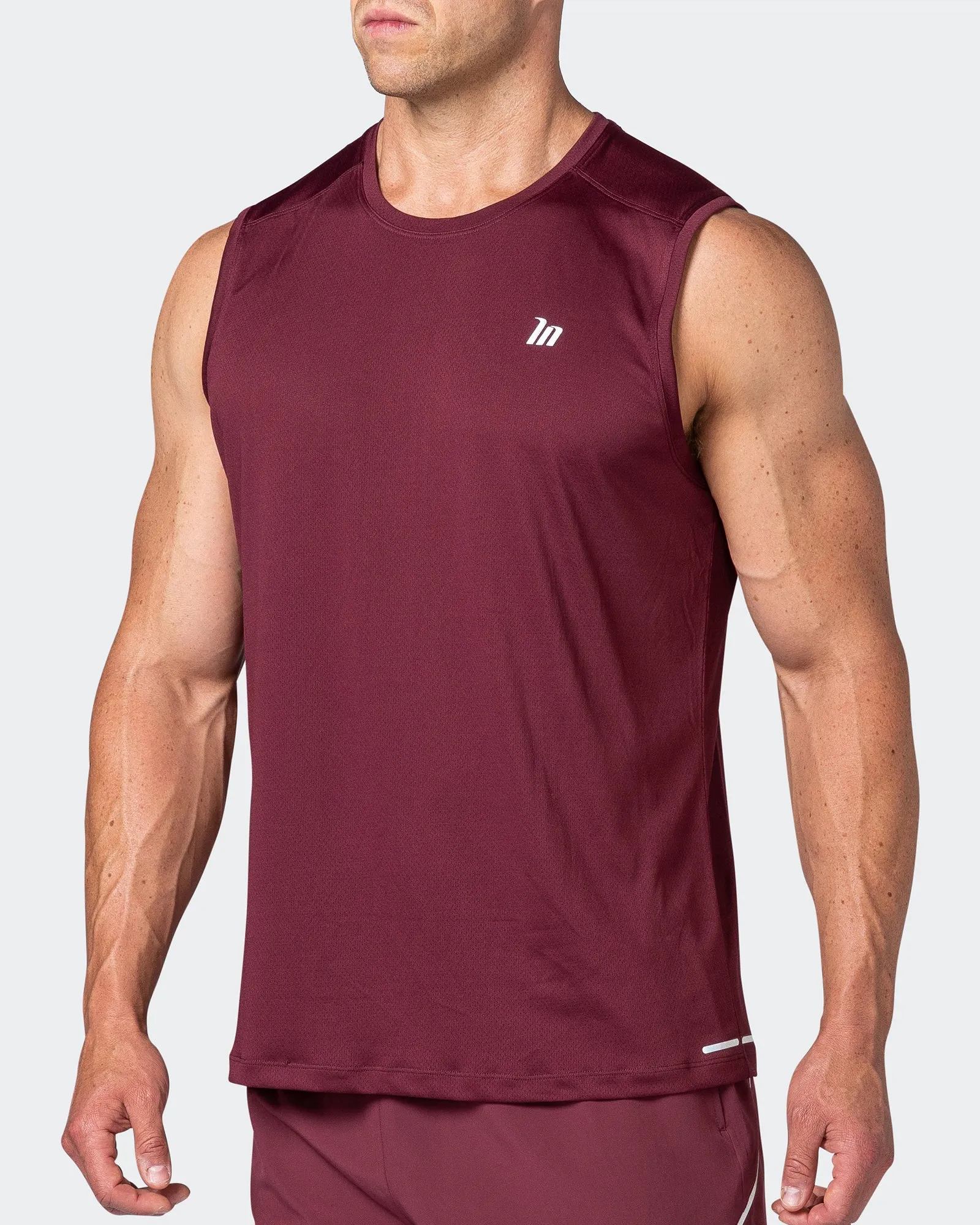 Reflective Training Tank - Wine sold by Muscle Nation product image thumbnail 3